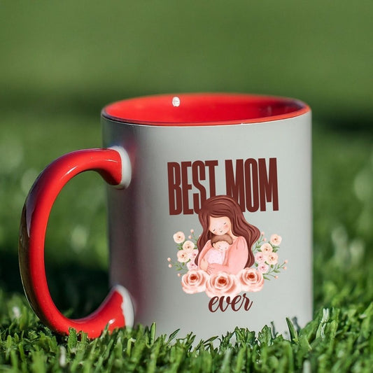 Best Mom Ever Coffee Mug | Mother Days Gift | Birthday Gift | Red Coffee Mug