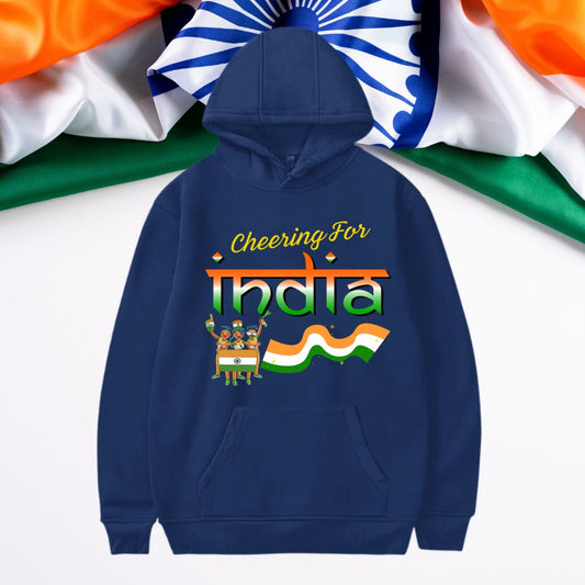Cheering for Team India Unisex Hoodies - T Bhai