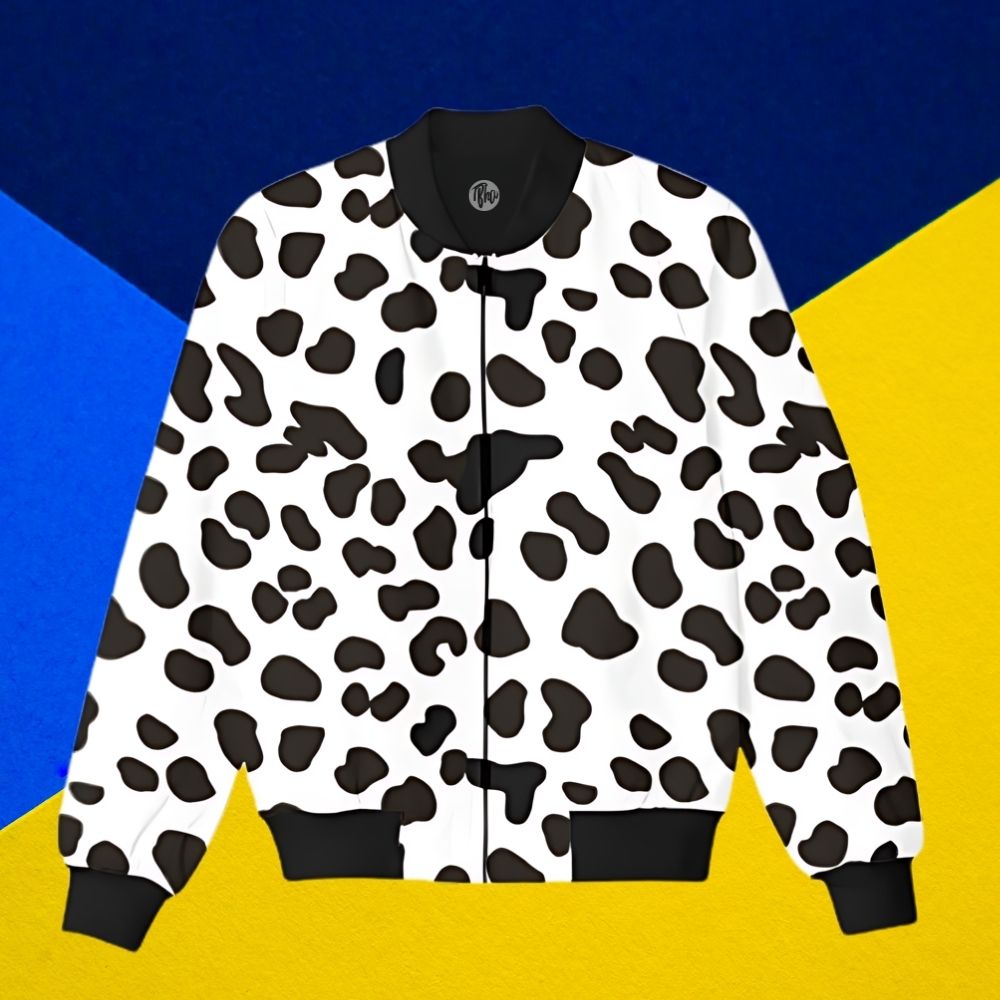 Dalmatian All Over Print Bomber Jacket T Bhai