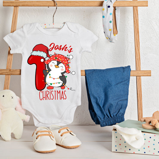 Personalized First Christmas Onesie - T Bhai