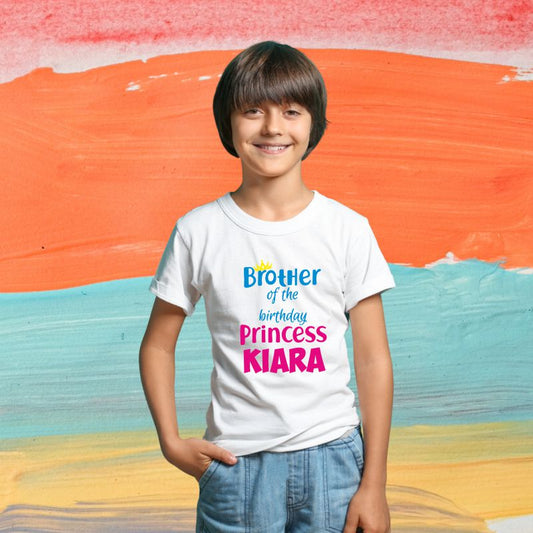 Brother of Birthday Princess T-Shirt - T Bhai