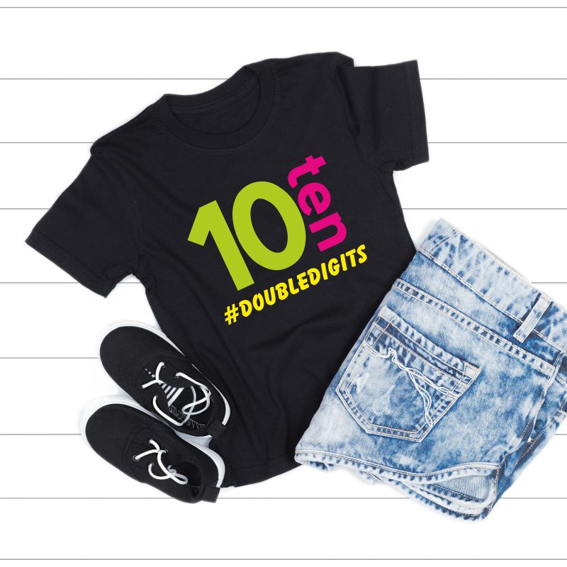 Girls 10th birthday clearance shirts