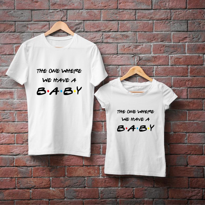 Op svindler ønskelig The One Where We Have A Baby Friends Theme Pregnancy Photo Shoot Coupl – T  Bhai