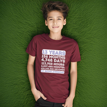 13 Years of Being Awesome | 13th Birthday T-Shirt