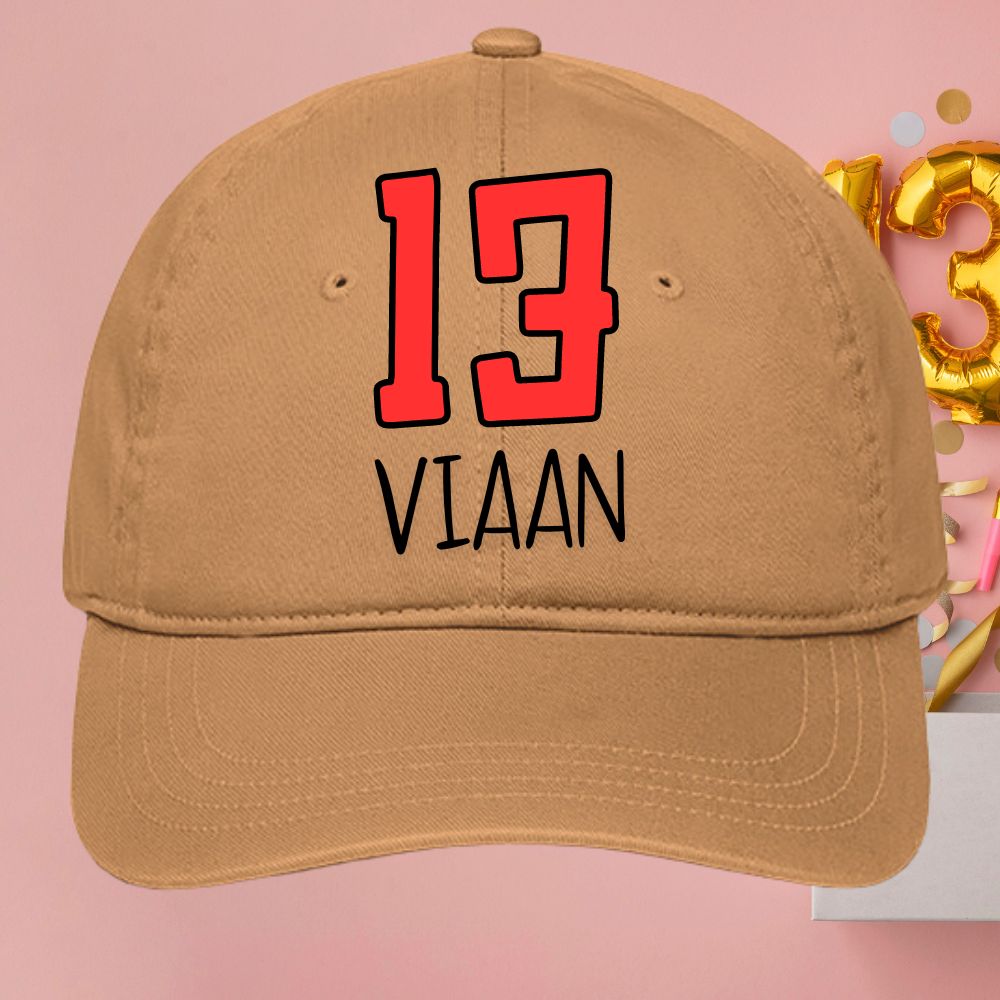 Personalized Cap for 13th Birthday Celebration