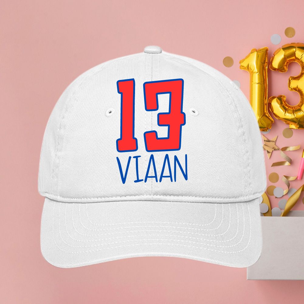 Personalized Cap for 13th Birthday Celebration