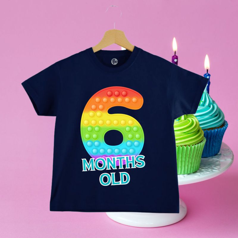 Half Birthday T-Shirt | 6 Months Old T-Shirt - T Bhai