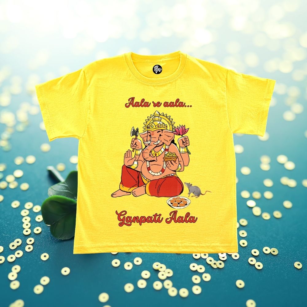 Aala re aala Ganpati aala | Ganesh Festival T-Shirts for All - T Bhai
