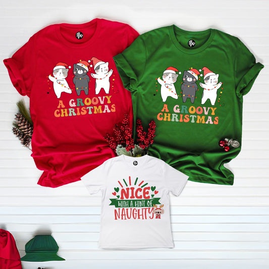 Have A Groovy Christmas - Perfect Family T-Shirts for Christmas