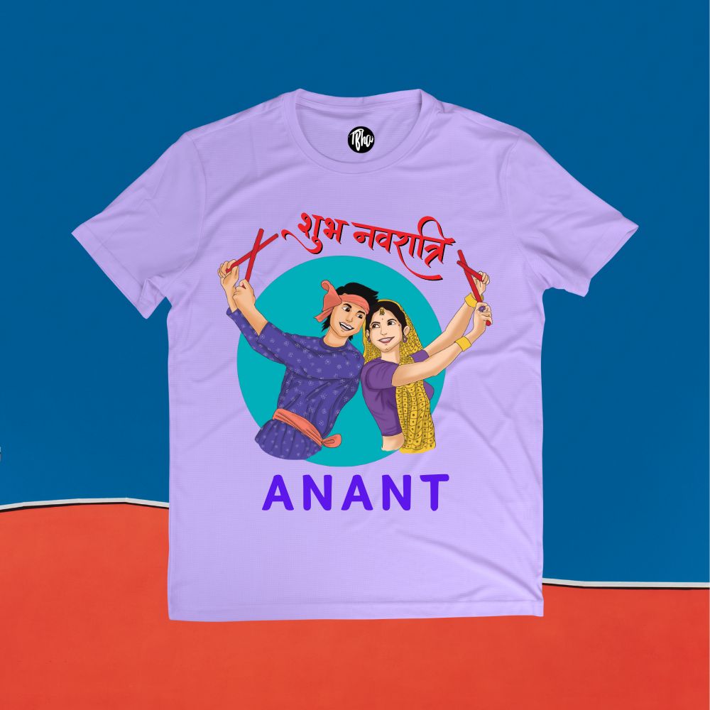 Shubh Navratri Personalized Dandiya T-Shirts