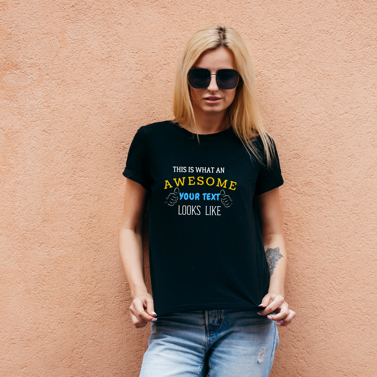 Custom This is what an Awesome Aunt Looks Like | Gifting T-Shirt for Mama Chacha Masi Bua etc