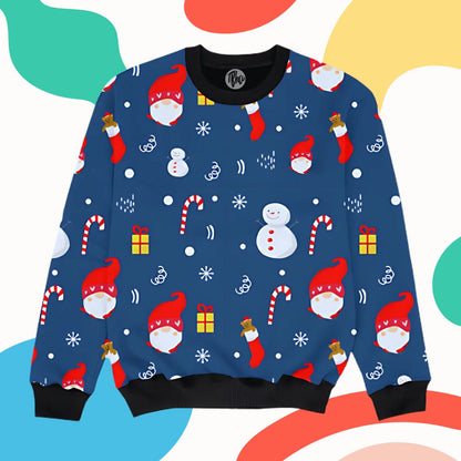 Christmas Theme All Over Printed Sweatshirt