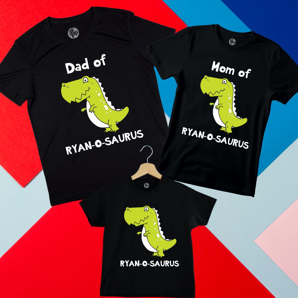 Custom Dinosaur Family T-Shirts - T Bhai