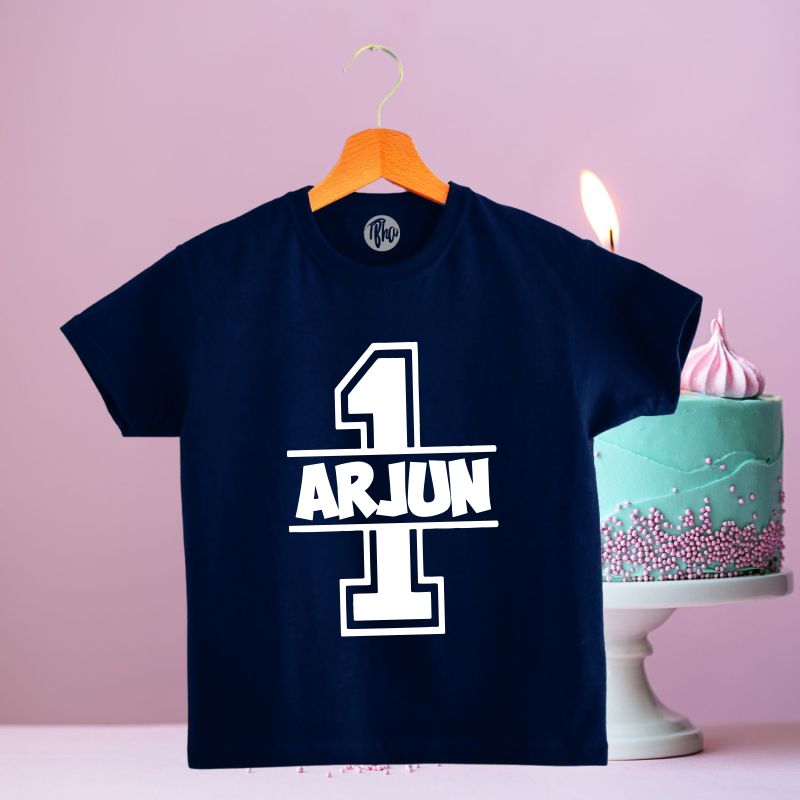 First Birthday T-Shirt Personalized with Kids Name - T Bhai
