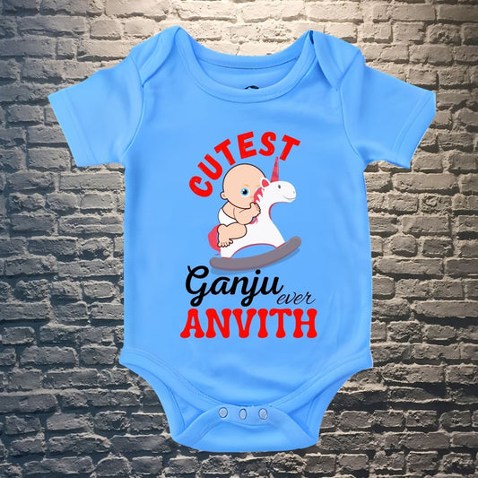 Cutest Ganju Ever Customized Mundan Ceremony Onesie