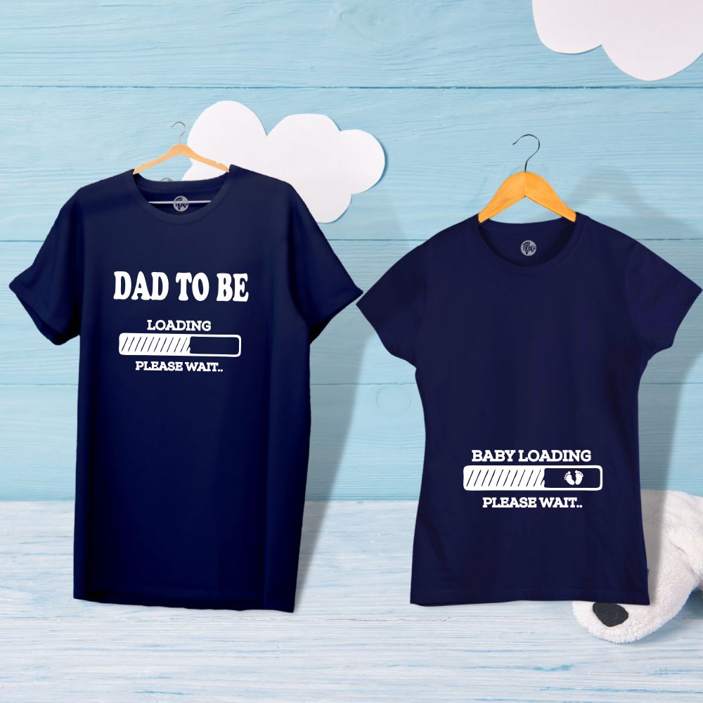 Dad to be Baby Loading Couple T-Shirt - T Bhai