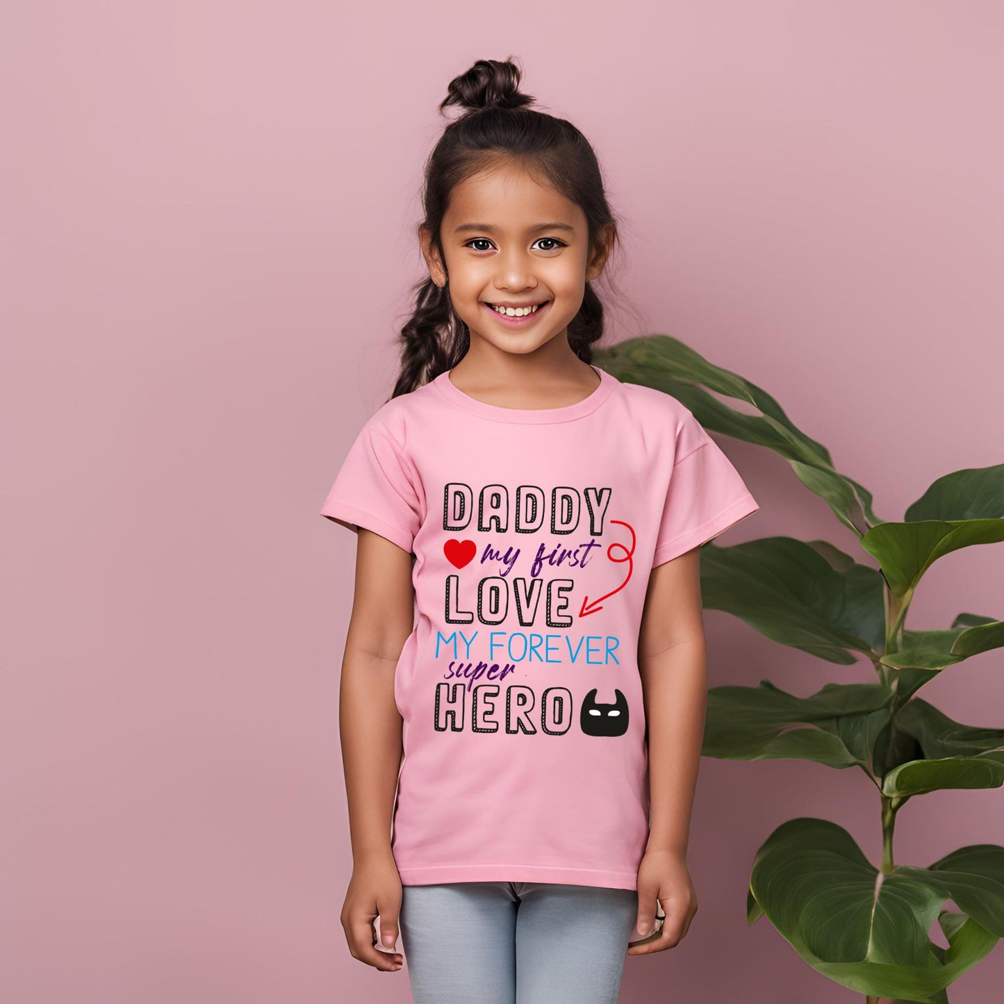 Daddy My First Love My Forever Superhero Kid's T-Shirt