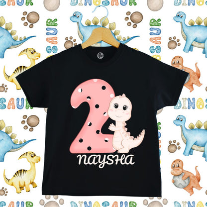 Monthly Birthday T-Shirts | 0-10 Months | Dino Theme T-Shirts for Babies