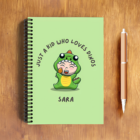 Personalized Dino Theme Notepad