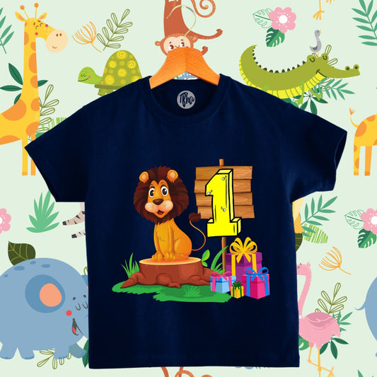 First Birthday Jungle Theme T-Shirt - T Bhai