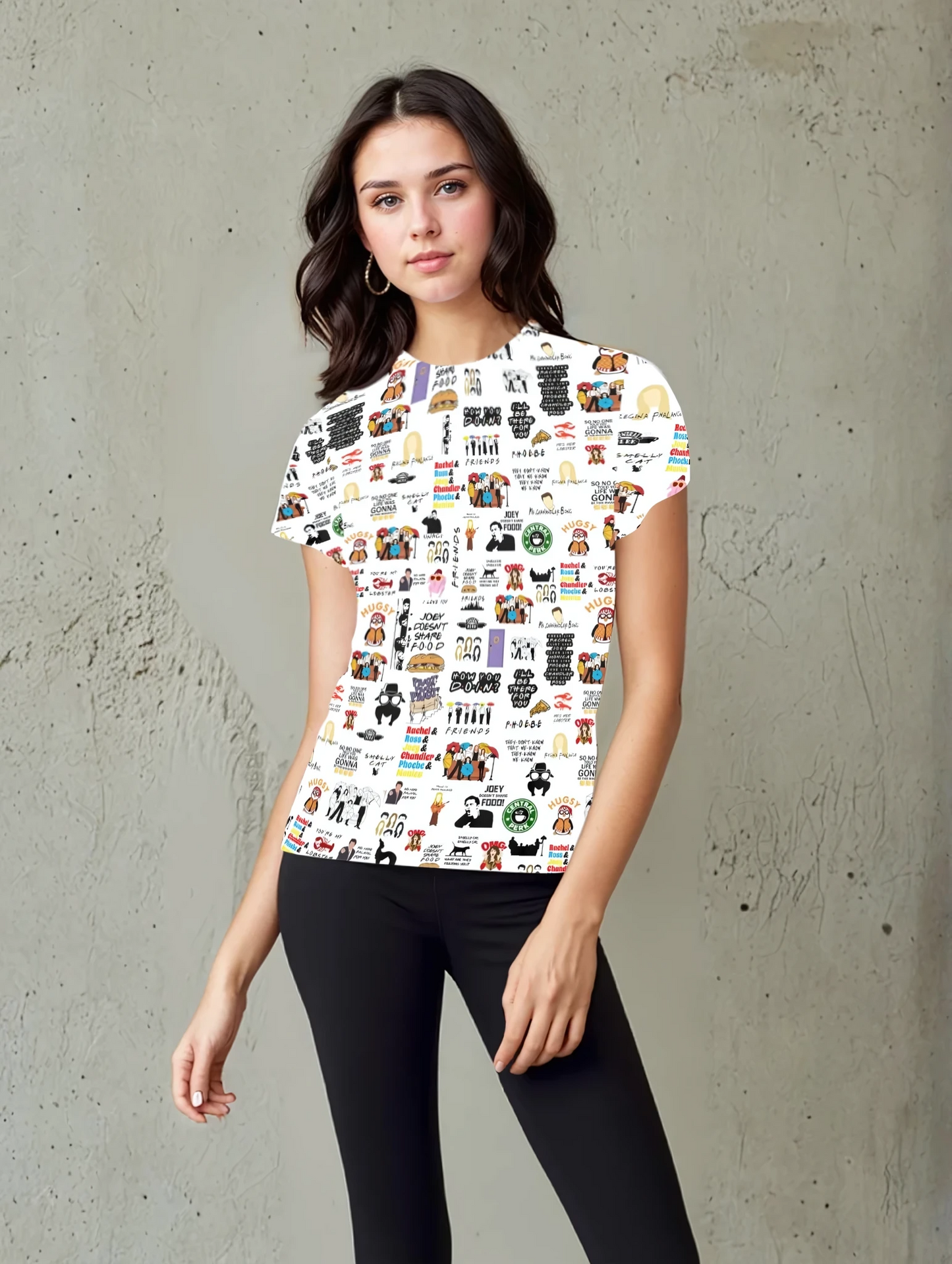 Friends Theme All Over Print Unisex T-Shirt