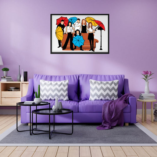 Friends Theme Framed Posters for Home and Office Decor