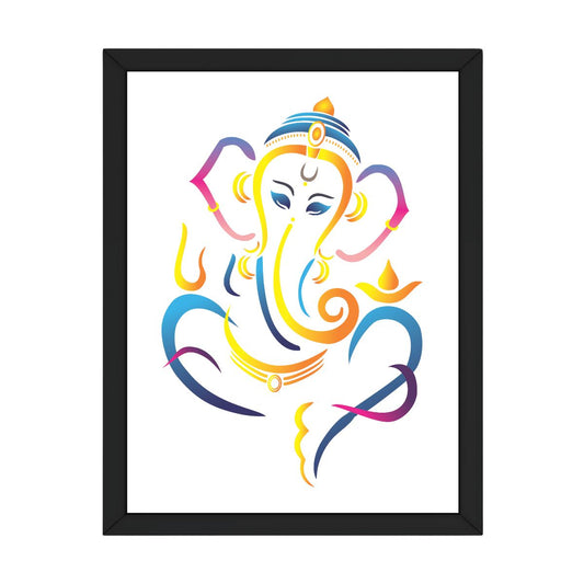 Ganesh Ji Framed Painting Home Decor | Framed Poster