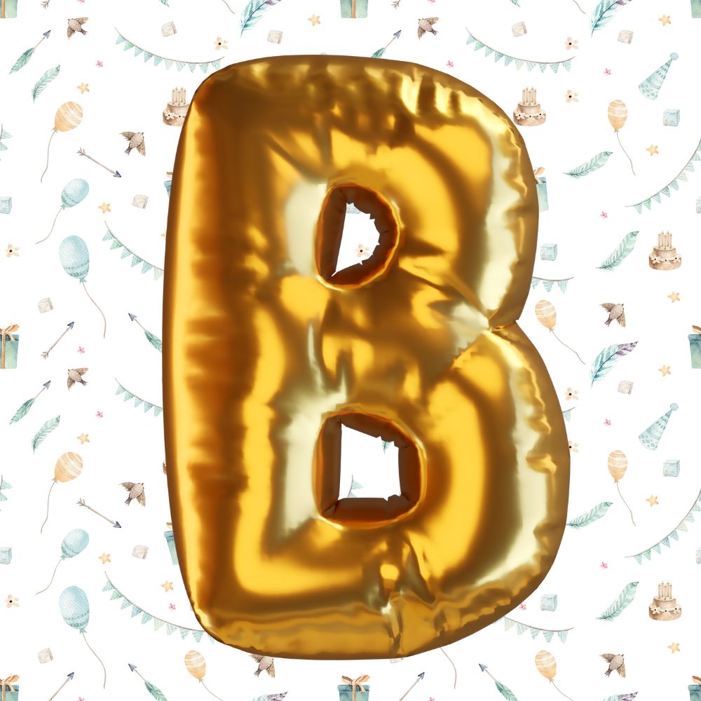 Gold Alphabet Balloons A-Z Alphabets for Party Decorations (16 Inch) - T Bhai