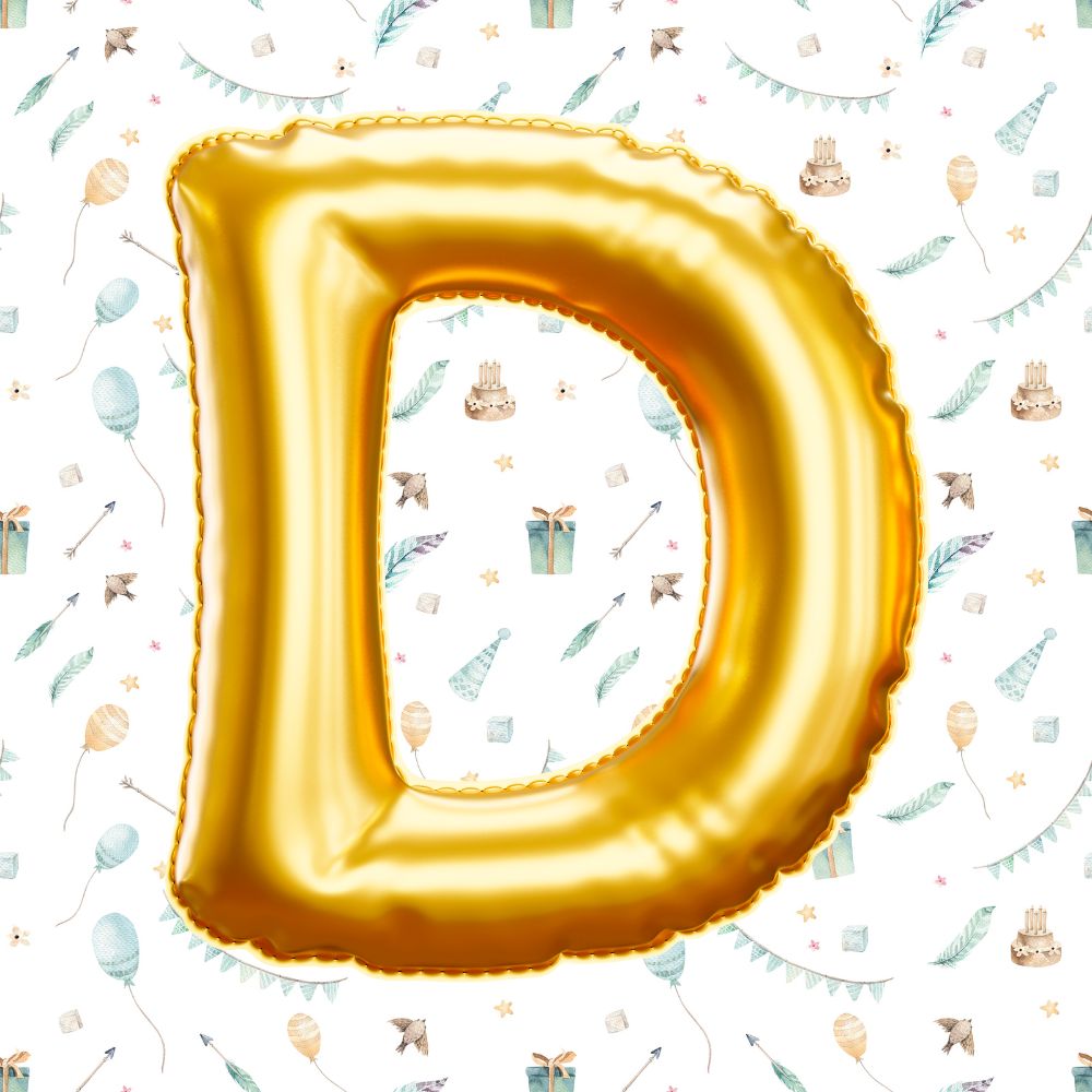 Gold Alphabet Balloons A-Z Alphabets for Party Decorations (16 Inch) - T Bhai