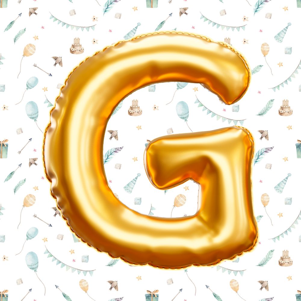 Gold Alphabet Balloons A-Z Alphabets for Party Decorations (16 Inch) - T Bhai