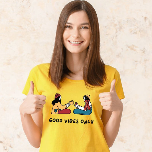 Good Vibes Only T-Shirts for Best Friends - T Bhai