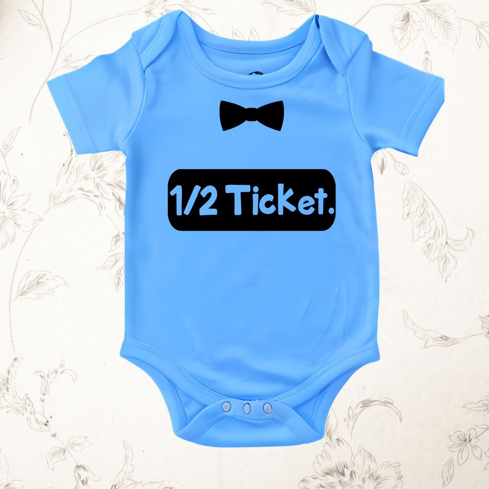 Half Ticket 1/2 Birthday Onesie