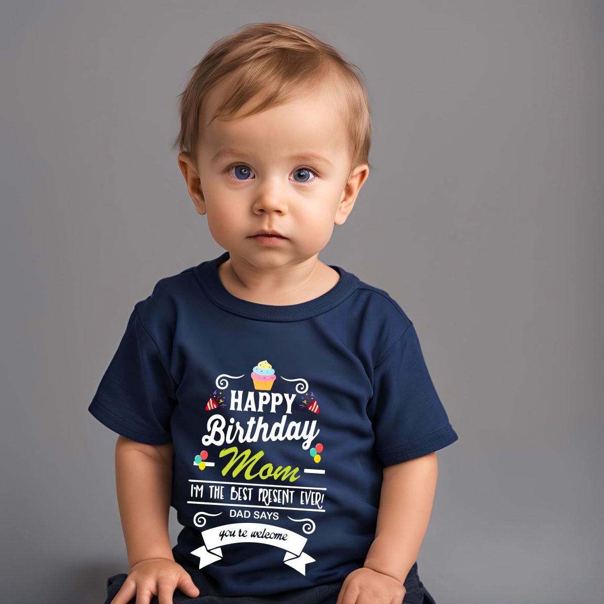 Happy Birthday Mom T-Shirt for Kids