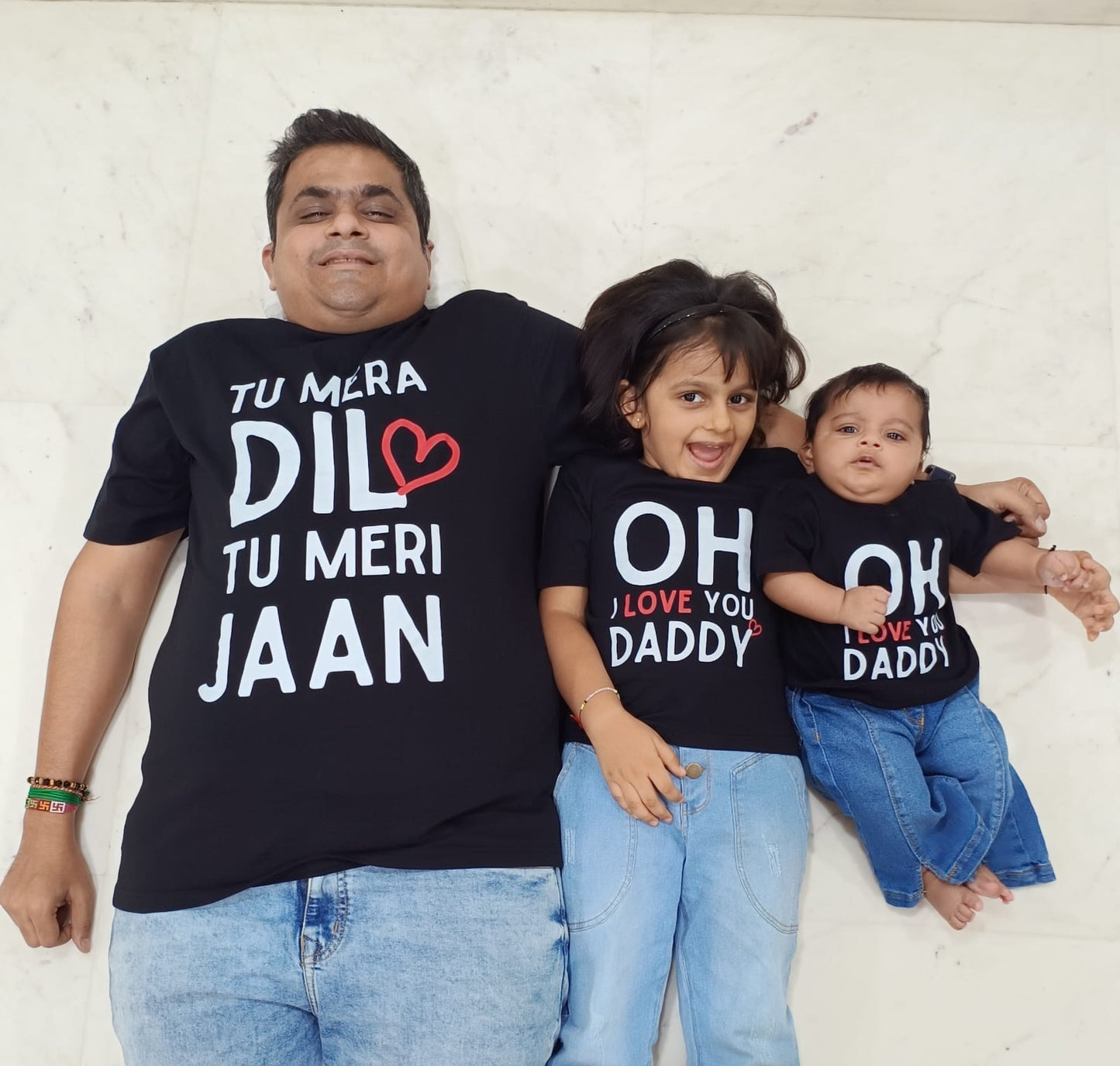 Tu Mera Dil Tu Meri Jaan Twinning T-Shirts for Father Son / Father Daughter