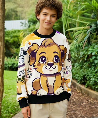 Jungle Party Simba And Friends All Over Printed Sweatshirt