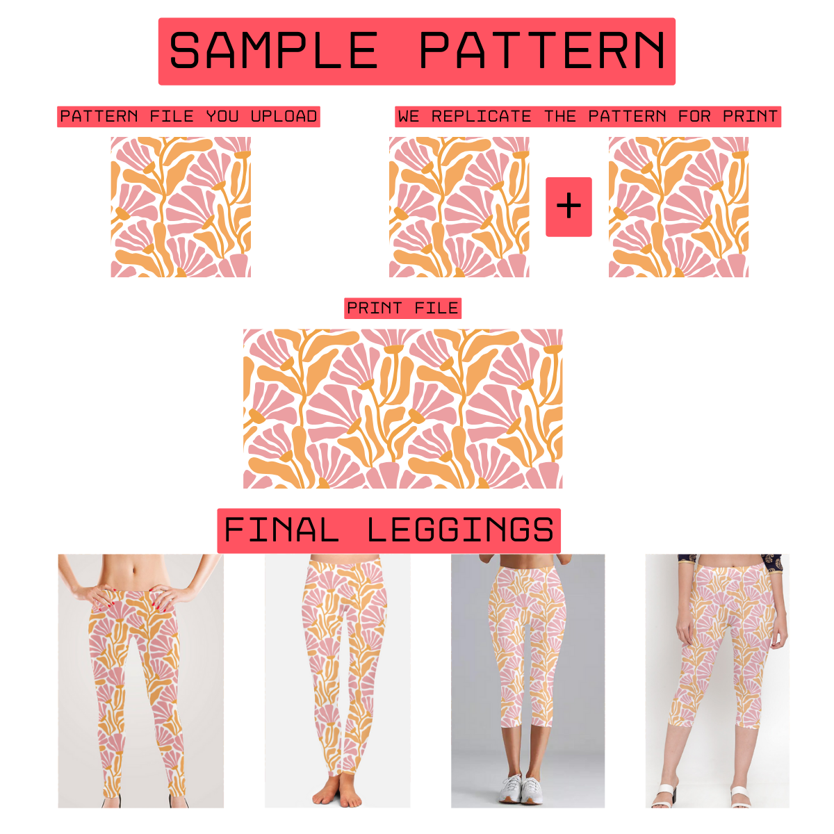 Custom All Over Printed Leggings & Capri Leggings