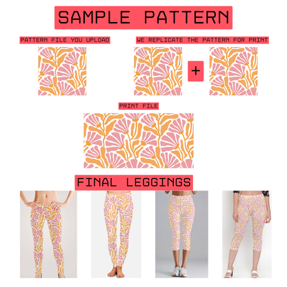 Custom All Over Printed Leggings & Capri Leggings