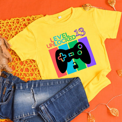 Level 13 Unlocked | 13th Birthday T-Shirt - T Bhai