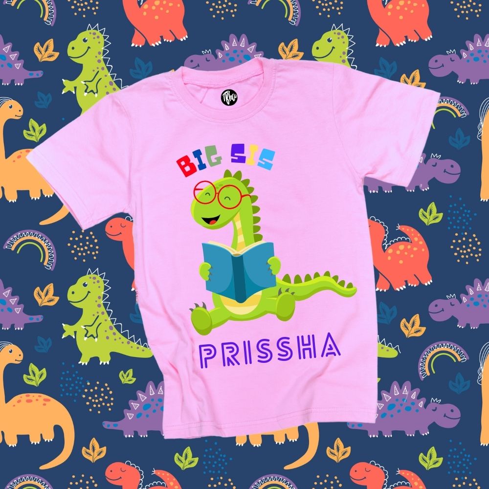 Big Sis  Dino Theme Customized T-Shirts - T Bhai