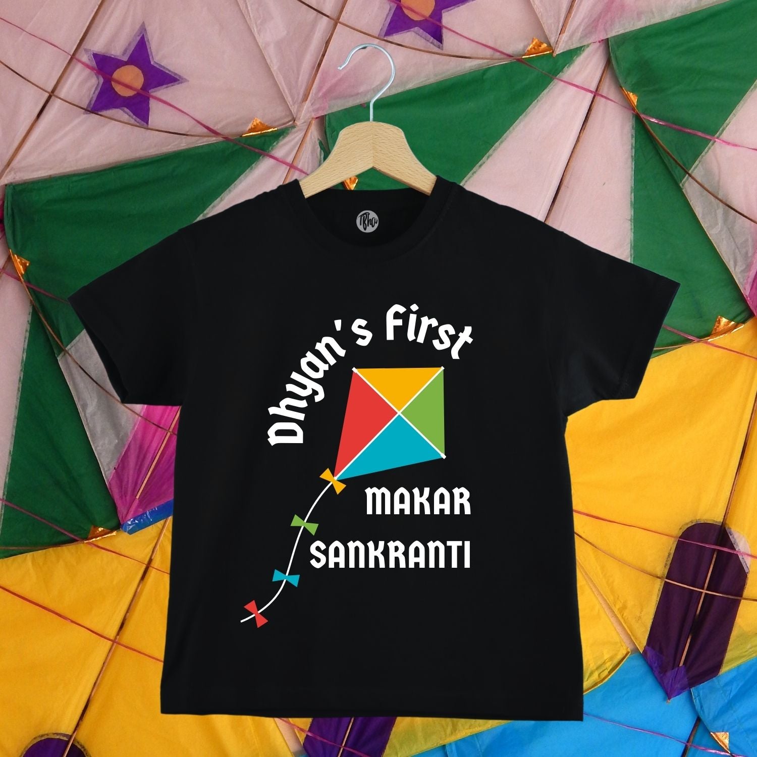 Customized First Makar Sankranti T-Shirt/Hoodie for Baby Boys & Baby Girls - T Bhai