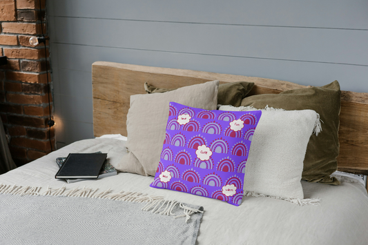 Warm Cute Best Love Pattern Print Cushion Cover