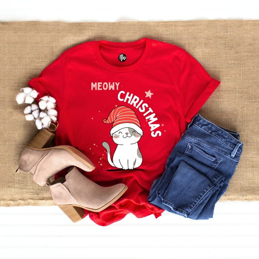 Meowy Christmas T-Shirts for All