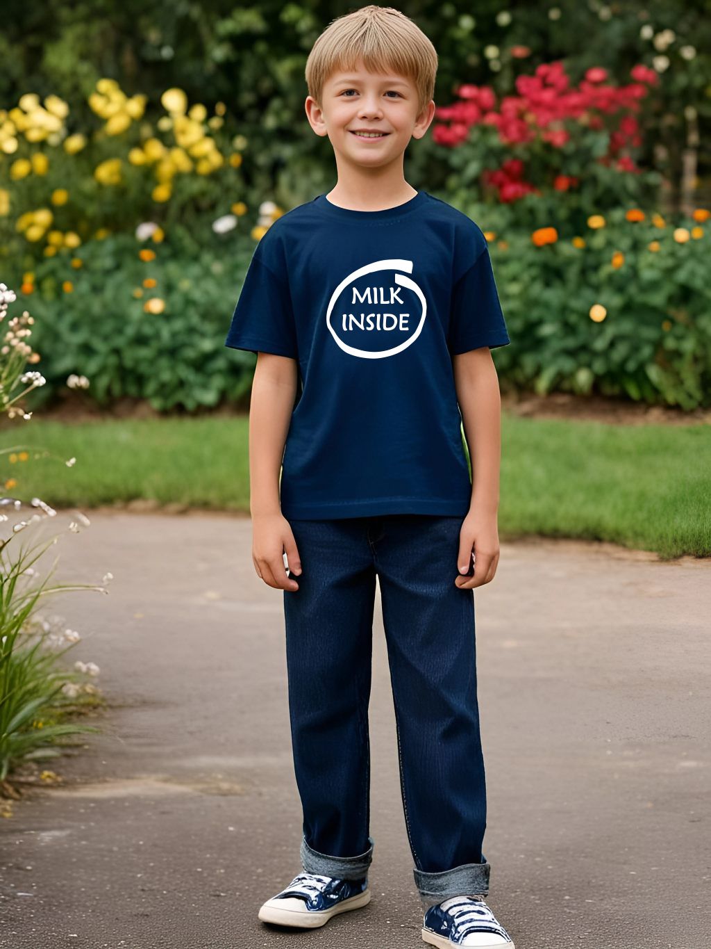 Beer Inside Milk Inside Family T-Shirt