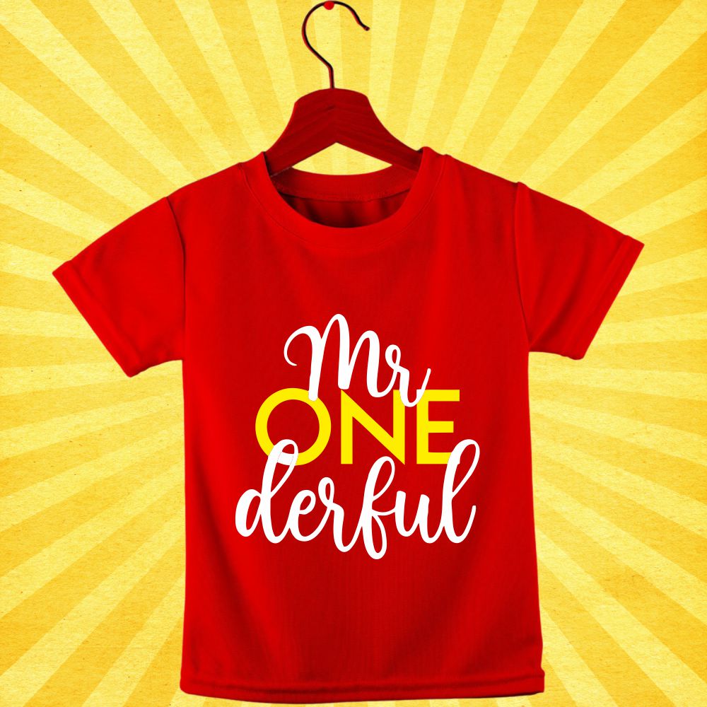 Mr Onederful First Birthday T-Shirt - T Bhai