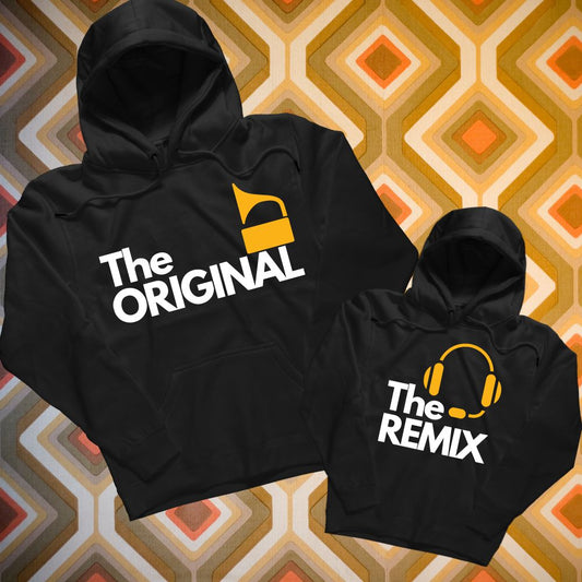 The Original & The Remix Hoodies for Father Son/Father Daughter/Mother Son/Mother Daughter