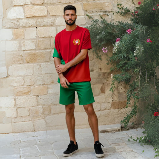 Portugal Jersey for Football Enthusiasts | Personalize Name & Number Jersey with Matching Shorts