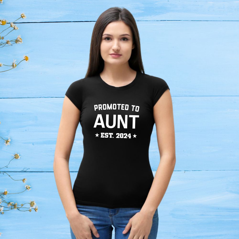 Personalized Promoted to Pregnancy Announcement T-Shirts | Customize for Dada, Dadi, Chacha, Mama etc