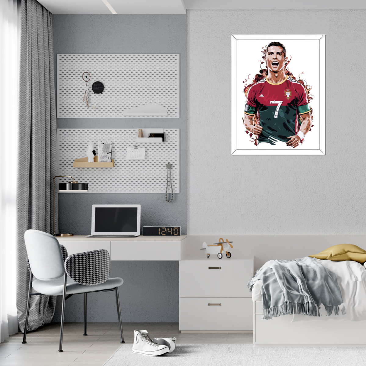 Ronaldo Poster for Football Enthusiast | CR7 Poster for Football Fans