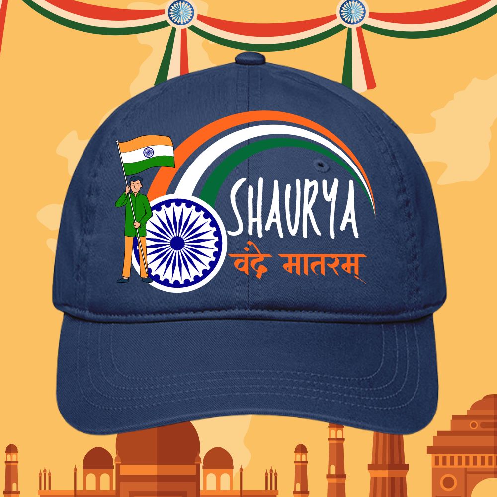 Customized Vande Mataram Caps for Independence and Republic Day