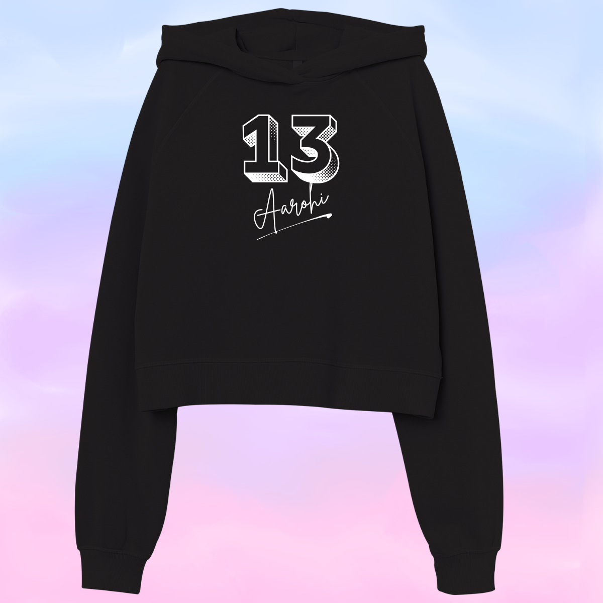 Signature 13th Birthday Crop Hoodie